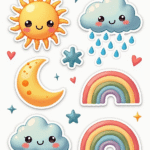 Weather Icons  - Sticker Sheet v10
